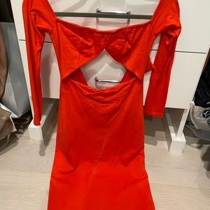 Orange NBD dress. Sz XS. Worn once!